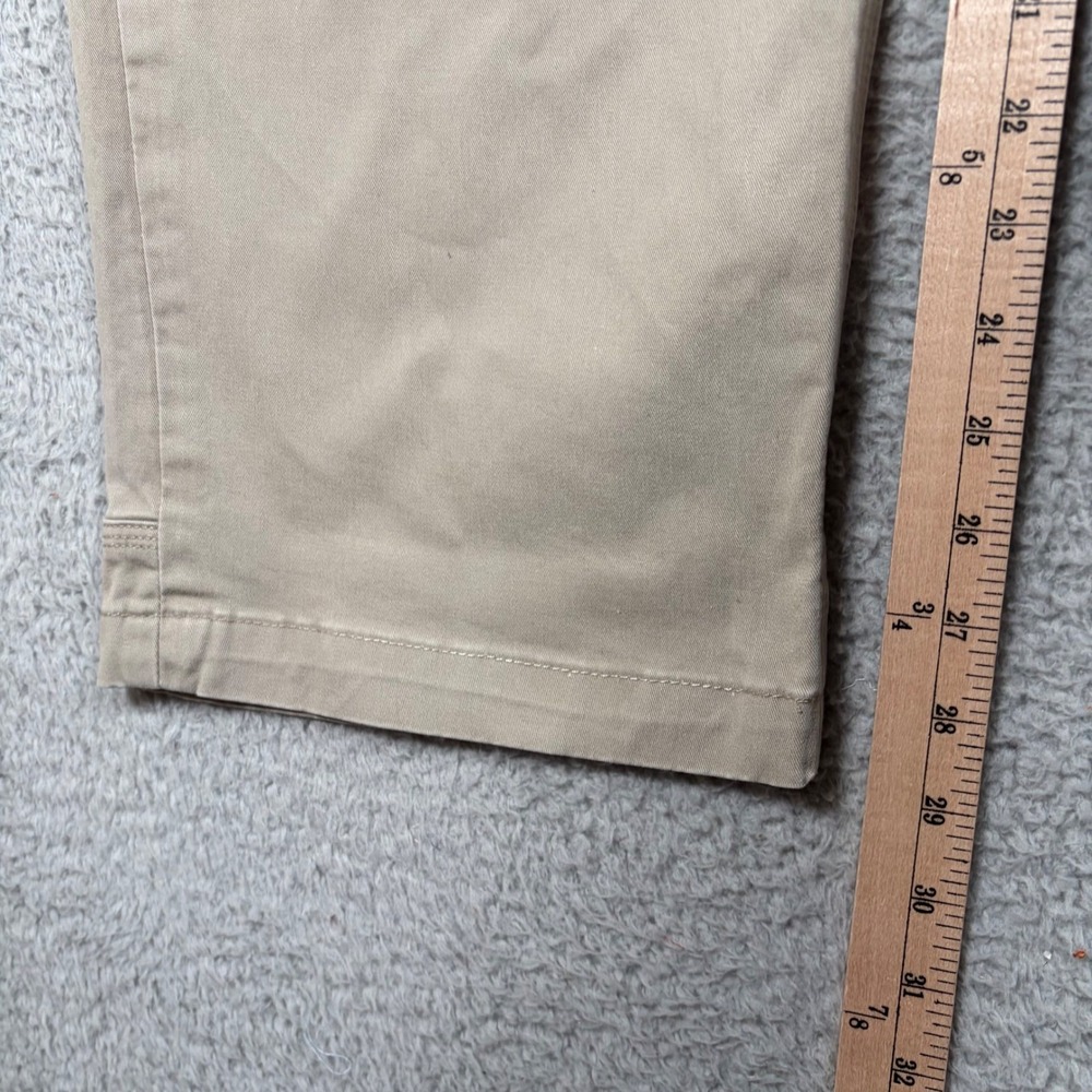 Duluth Trading Co Mens Flex Ballroom Khakis Tan Pants 40x32 Zipper Side Pocket - Picture 7 of 10